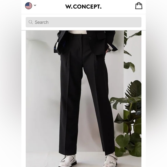 W Concept Kuho Plus signature semi wide pants - Picture 7 of 9